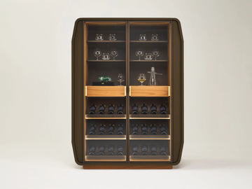 ENO - Wooden display cabinet with integrated lighting by Casa Covre - view 2